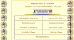 Desktop Screenshot of keepingchristinchristmas.ecsd.net